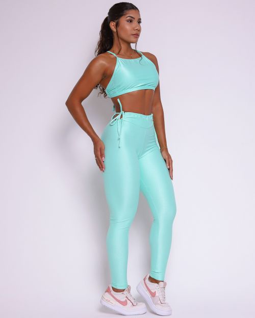 Conjunto Calça Empina Ajuste Compressão + Top Paula