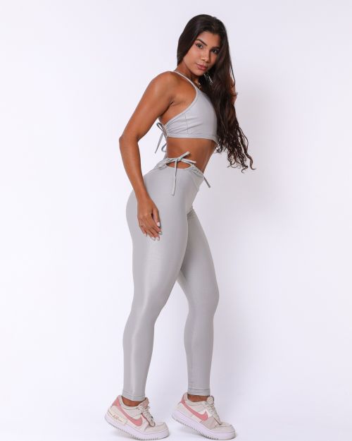 Conjunto Calça Empina Ajuste Compressão + Top Paula