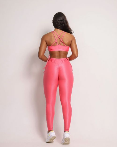Conjunto Calça Empina Ajuste Compressão + Top Lu