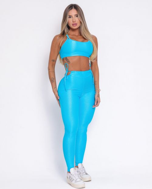 Conjunto Calça Empina Ajuste Compressão + Top Lu