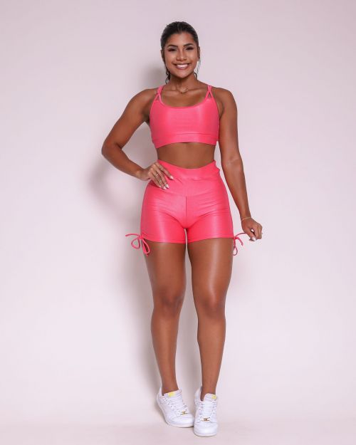 Conjunto Short Empina Cross Compressão + Top Lu
