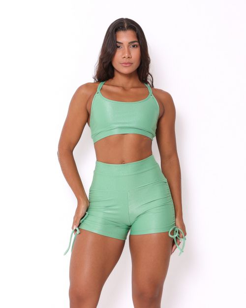 Conjunto Short Empina Cross Compressão + Top Lu