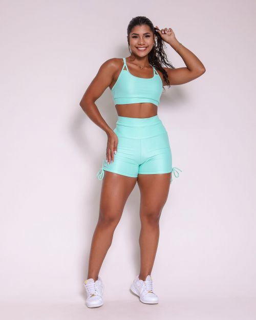 Conjunto Short Empina Cross Compressão + Top Lu