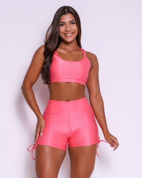 Conjunto Short Cross Compressão + Top Lu
