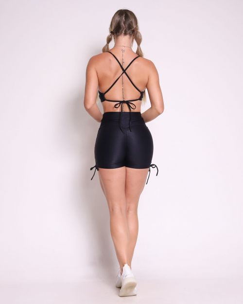 Conjunto Short Empina Cross Compress�o + Top Paula