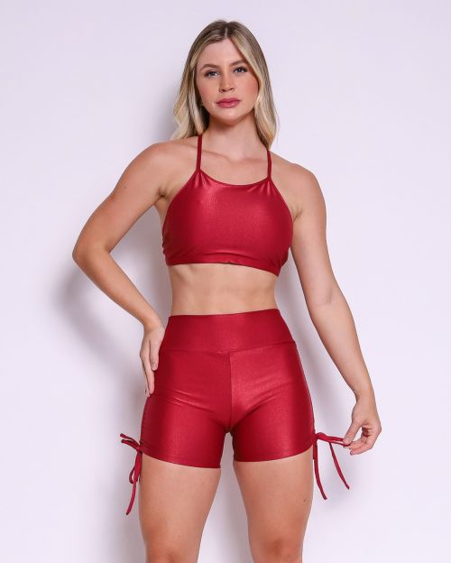 Conjunto Short Cross Compressão + Top Paula