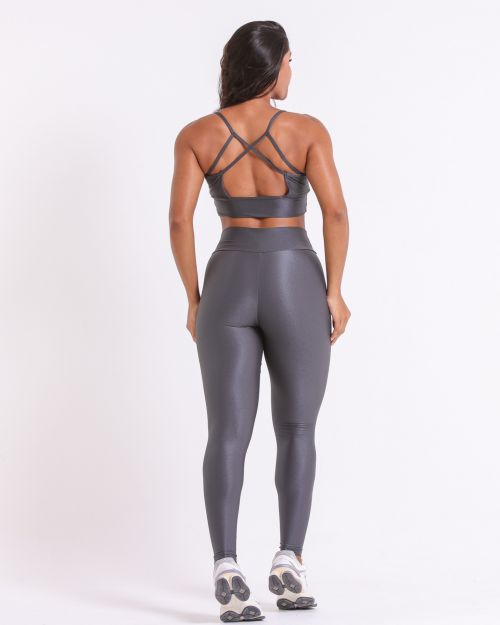 Conjunto Calça Legging Básica Compressão + Top Kelly