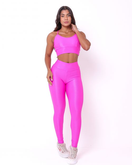 Conjunto Calça Legging Básica Compressão + Top Kelly