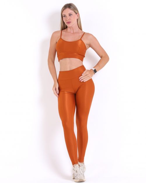 Conjunto Calça Legging Básica Compressão + Top Kelly