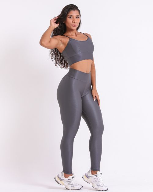 Conjunto Calça Legging Básica Compressão + Top Kelly