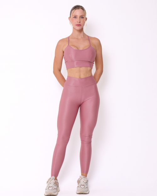 Conjunto Calça Legging Básica Compressão + Top Kelly