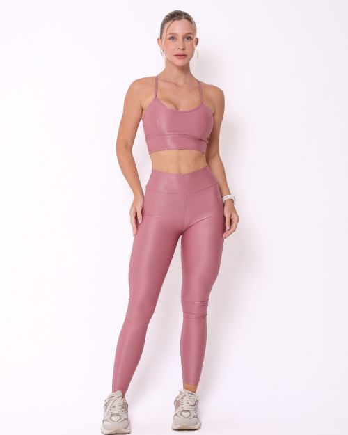 Conjunto Calça Legging Básica Compressão + Top Kelly