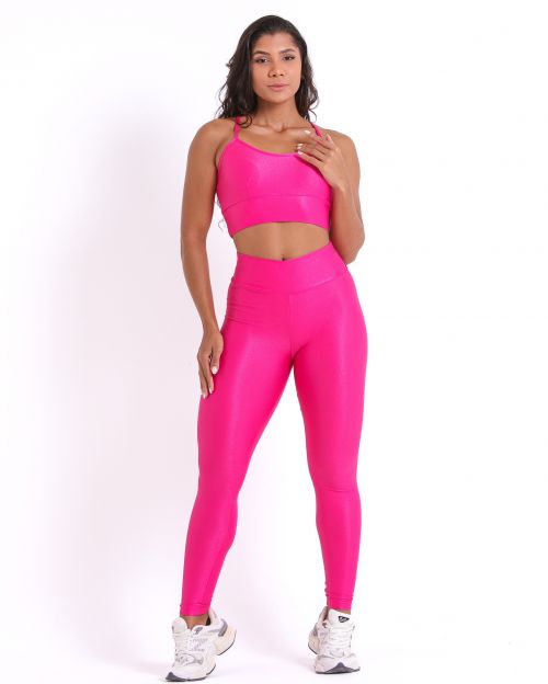 Conjunto Calça Legging Básica Compressão + Top Kelly