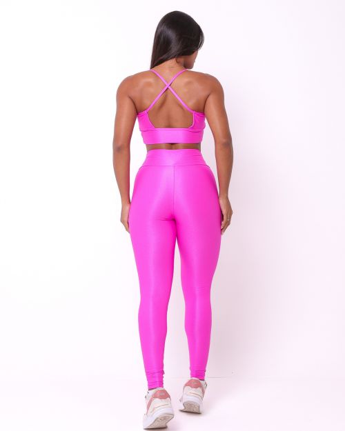 Conjunto Calça Legging Básica Compressão + Top Kelly