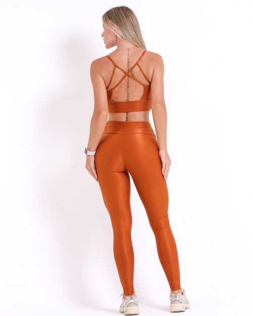 Conjunto Calça Legging Básica Compressão + Top Kelly