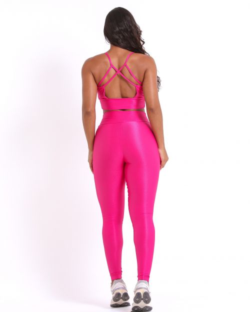 Conjunto Calça Legging Básica Compressão + Top Kelly