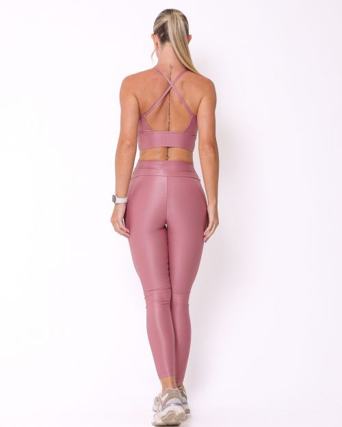 Conjunto Calça Legging Básica Compressão + Top Kelly