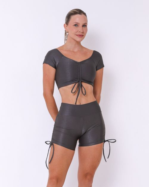 Conjunto Short Cross Compressão + Top Manguinha