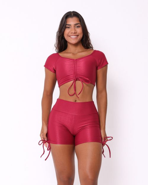 Conjunto Short Cross Compressão + Top Manguinha