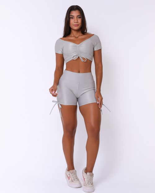 Conjunto Short Cross Compressão + Top Manguinha