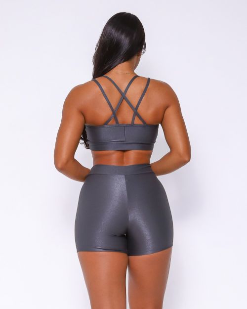 Conjunto Short Básico Cós Fino Compressão + Top Vivi