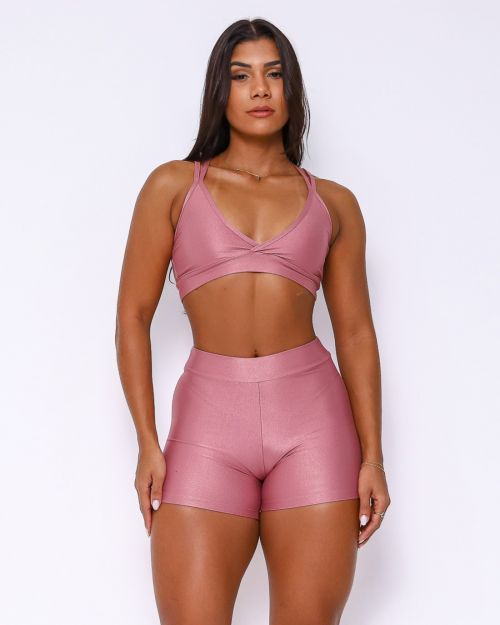 Conjunto Short Básico Cós Fino Compressão + Top Vivi