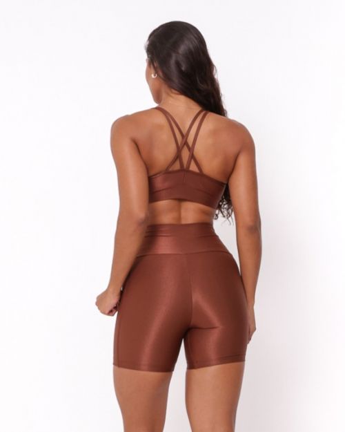 Conjunto Short Bolso Duplo Compressão + Top Lu