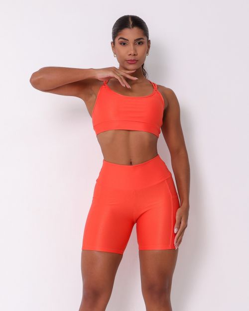 Conjunto Short Bolso Duplo Compressão + Top Lu