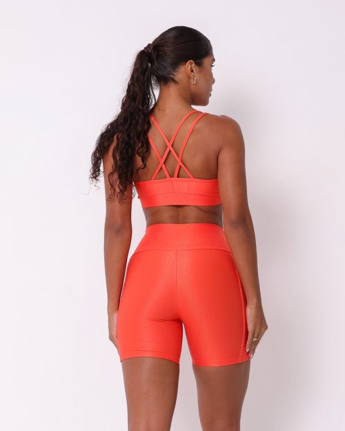 Conjunto Short Bolso Duplo Compressão + Top Lu