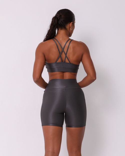Conjunto Short Bolso Duplo Compressão + Top Lu