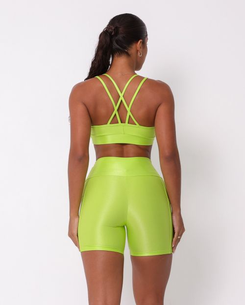 Conjunto Short Bolso Duplo Compressão + Top Lu