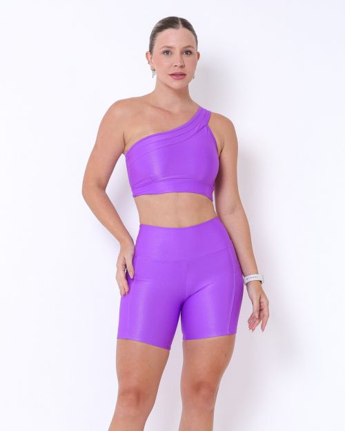 Conjunto Short Bolso Duplo Compress�o + Top Paloma