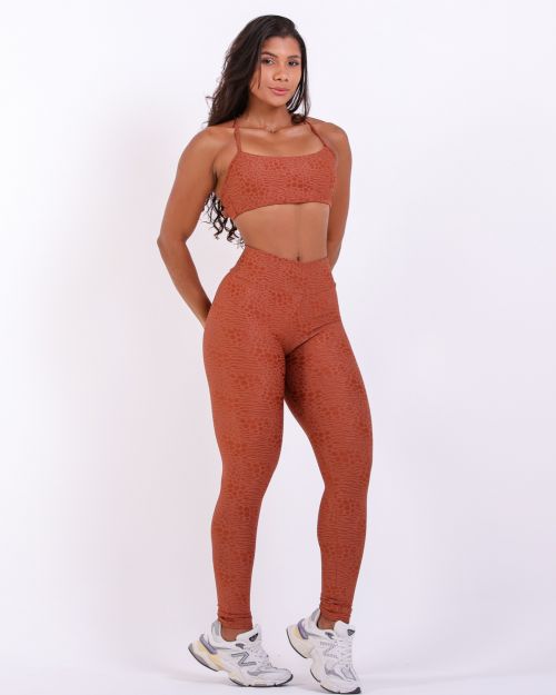 Conjunto Calça Legging Básica Feline + Top Bianca (P)