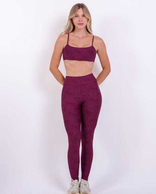 Conjunto Calça Legging Básica Feline + Top Bianca (P)