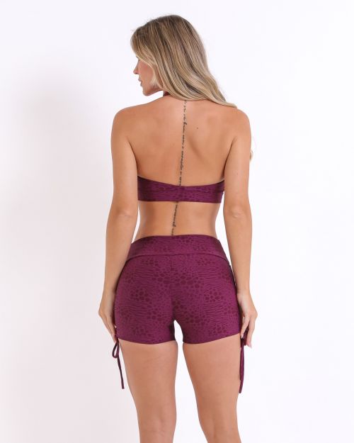 Conjunto Short Cross Feline + Top Jhully (P)