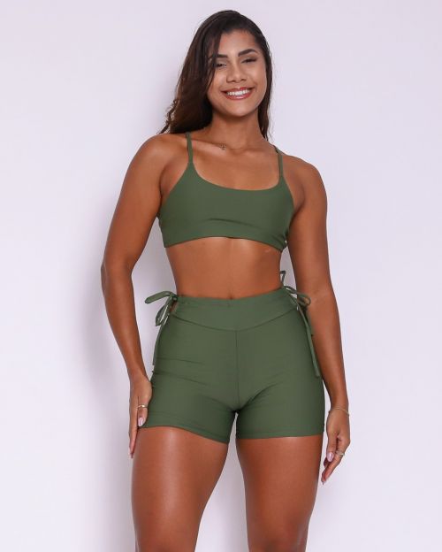 Conjunto Short Empina Ajuste Light + Top Bruna