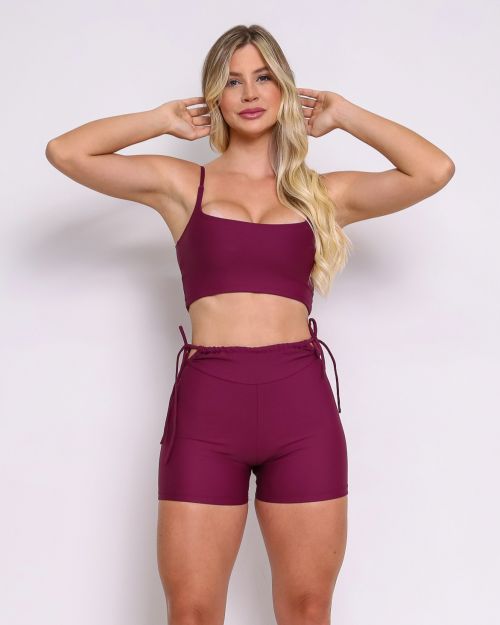 Conjunto Short Empina Ajuste Light + Top Bruna