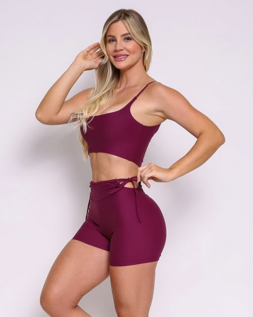 Conjunto Short Empina Ajuste Light + Top Bruna