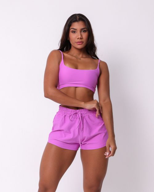 Conjunto Short Boxer Basic Light + Top Bruna