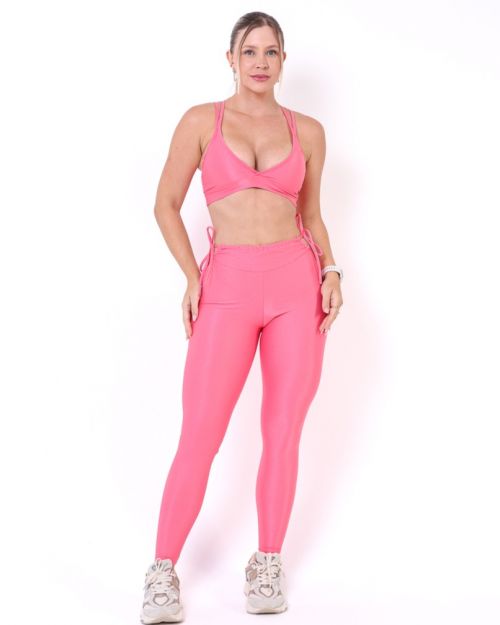 Conjunto Calça Empina Ajuste Compressão + Top Vivi