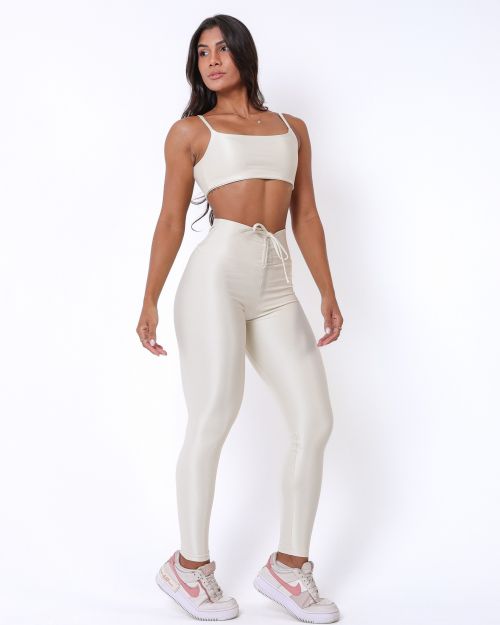 Conjunto Calça Legging Empina Compressão + Top Ju