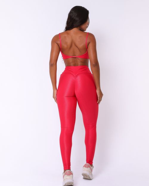 Conjunto Calça Legging Empina Compressão + Top Ju