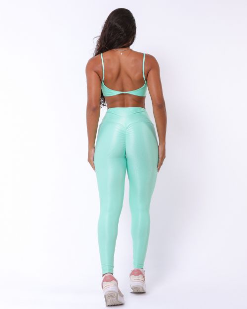 Conjunto Calça Legging Empina Compressão + Top Ju