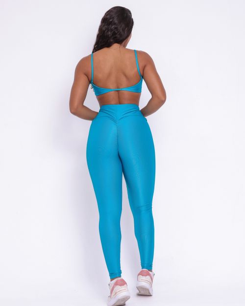 Conjunto Calça Legging Empina Compressão + Top Ju