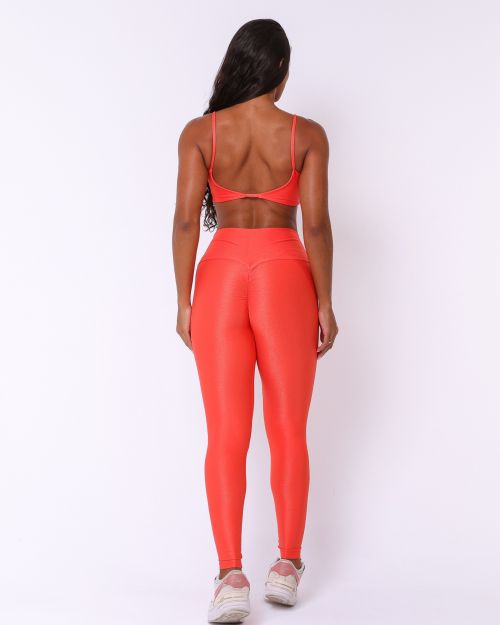 Conjunto Calça Legging Empina Compressão + Top Ju