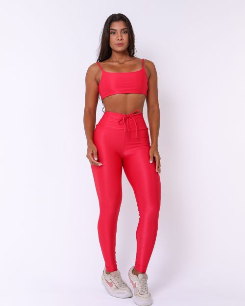 Conjunto Calça Legging Empina Compressão + Top Ju