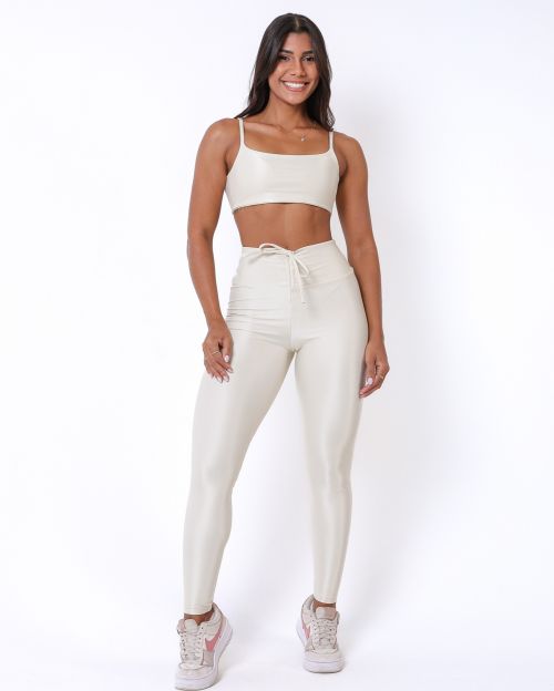 Conjunto Calça Legging Empina Compressão + Top Ju
