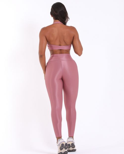 Conjunto Calça Básica Bolso Compressão + Top Jhully