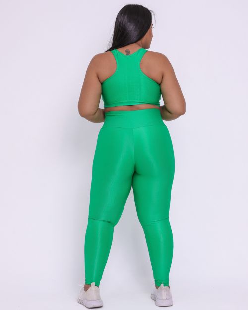 Conjunto Cal�a Legging B�sica G Compress�o + Top Nadador