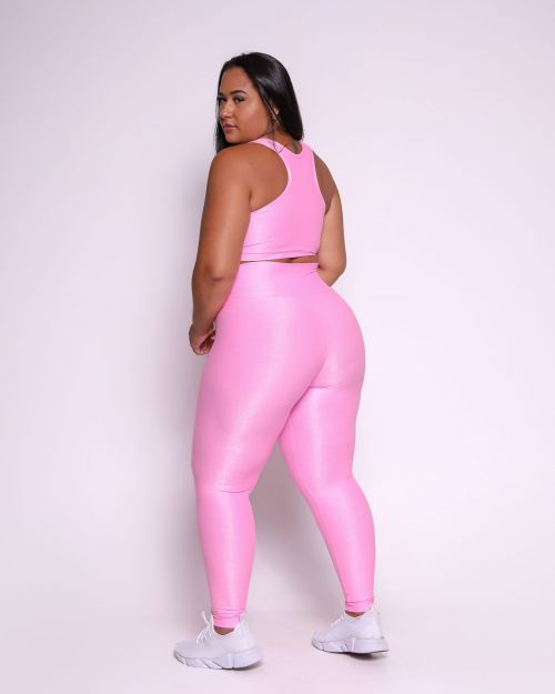Conjunto Cal�a Legging B�sica G Compress�o + Top Nadador